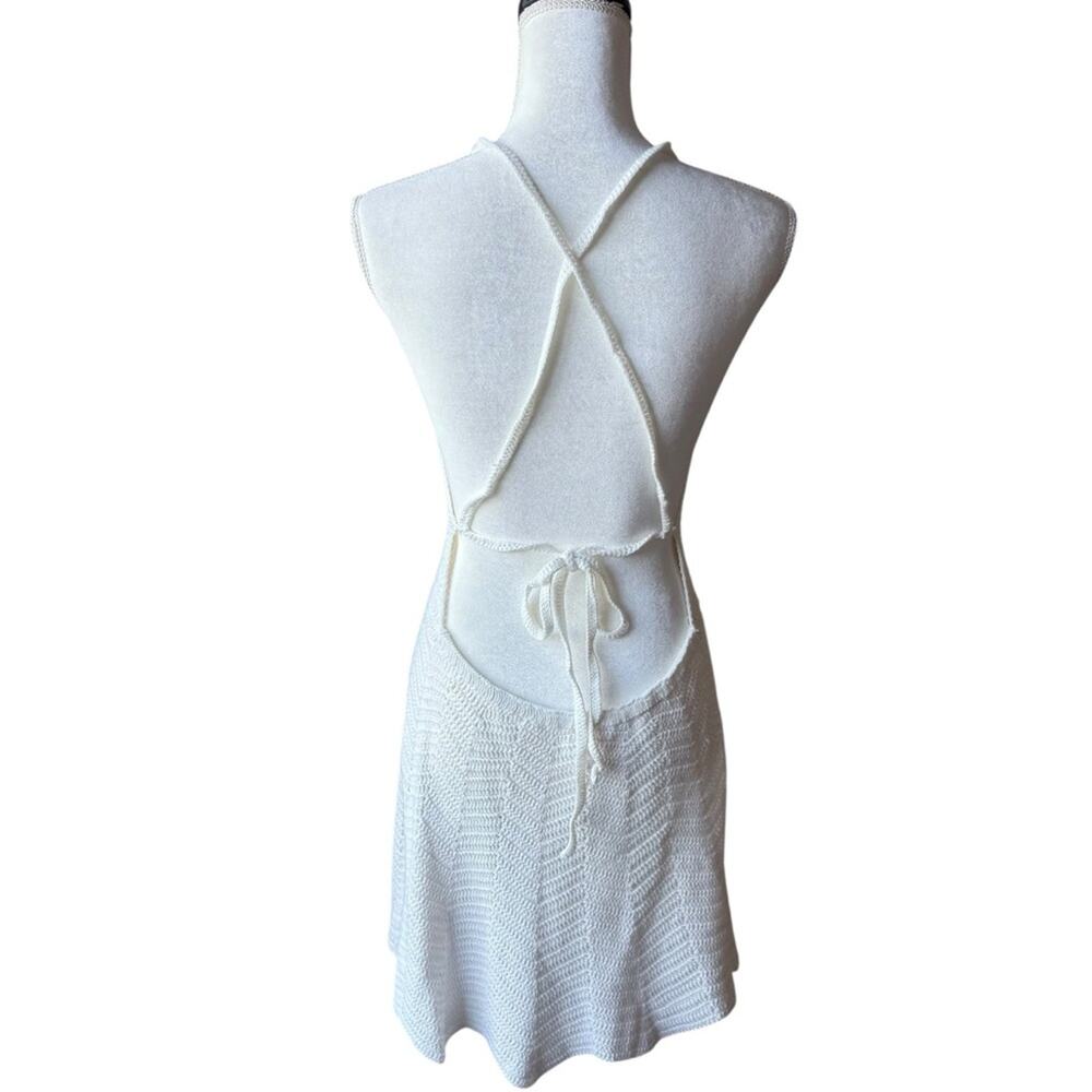 Victoria's Secret White Crochet Knit Dress Cover Up - Picture 3 of 8